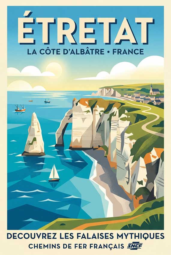 Étretat poster
